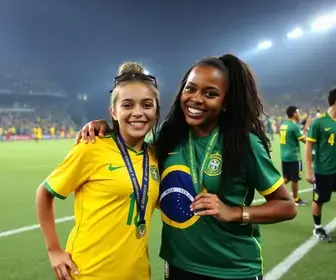 Carlinha e Tayla celebram título do São Paulo